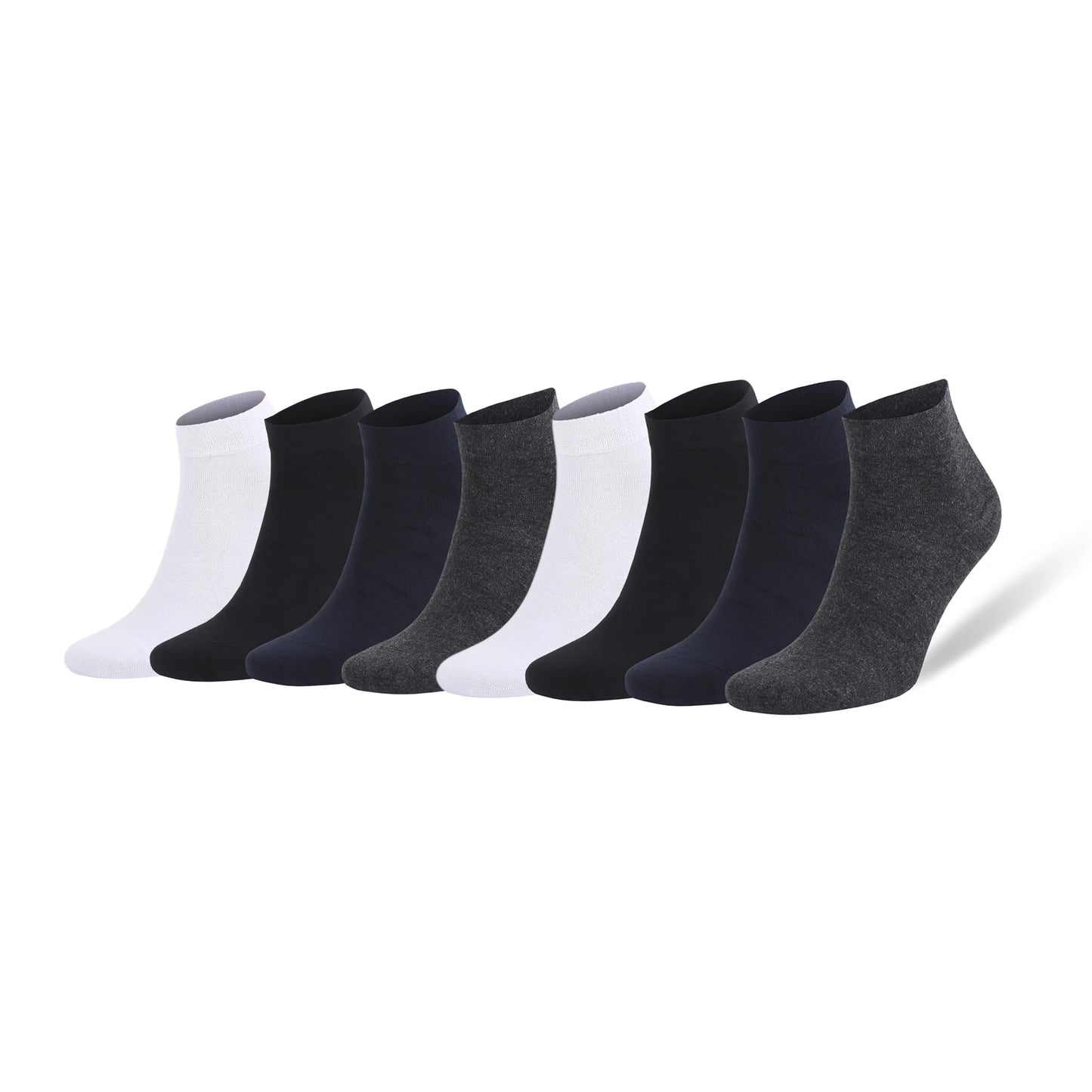 8 Pair Low Cut Ankle Socks for Men