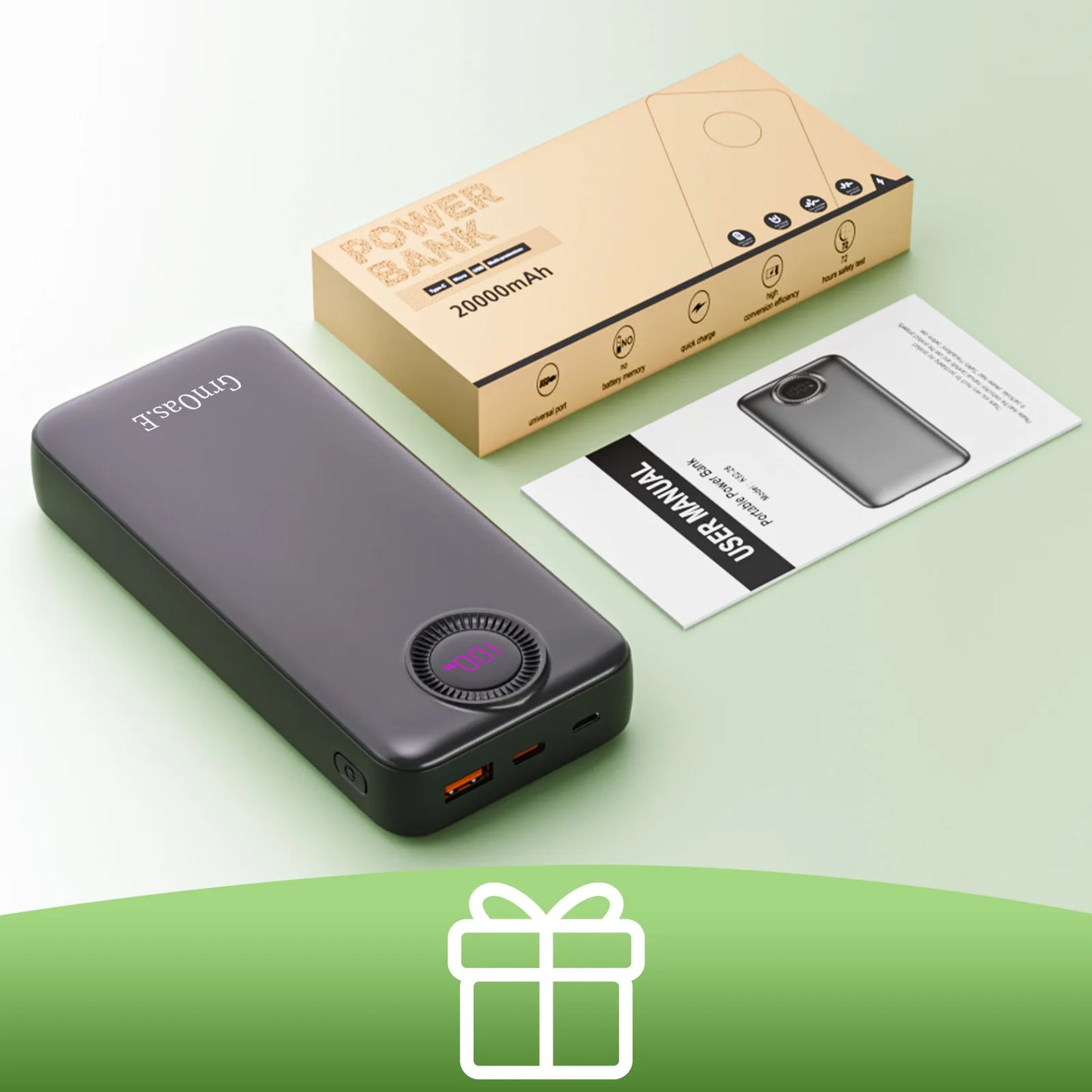 Portable Charger Power Bank for iPhone 16/15 Series Samsung Galaxy