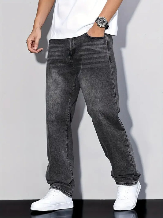 Men's Classic Straight Leg Jeans Regular Fit