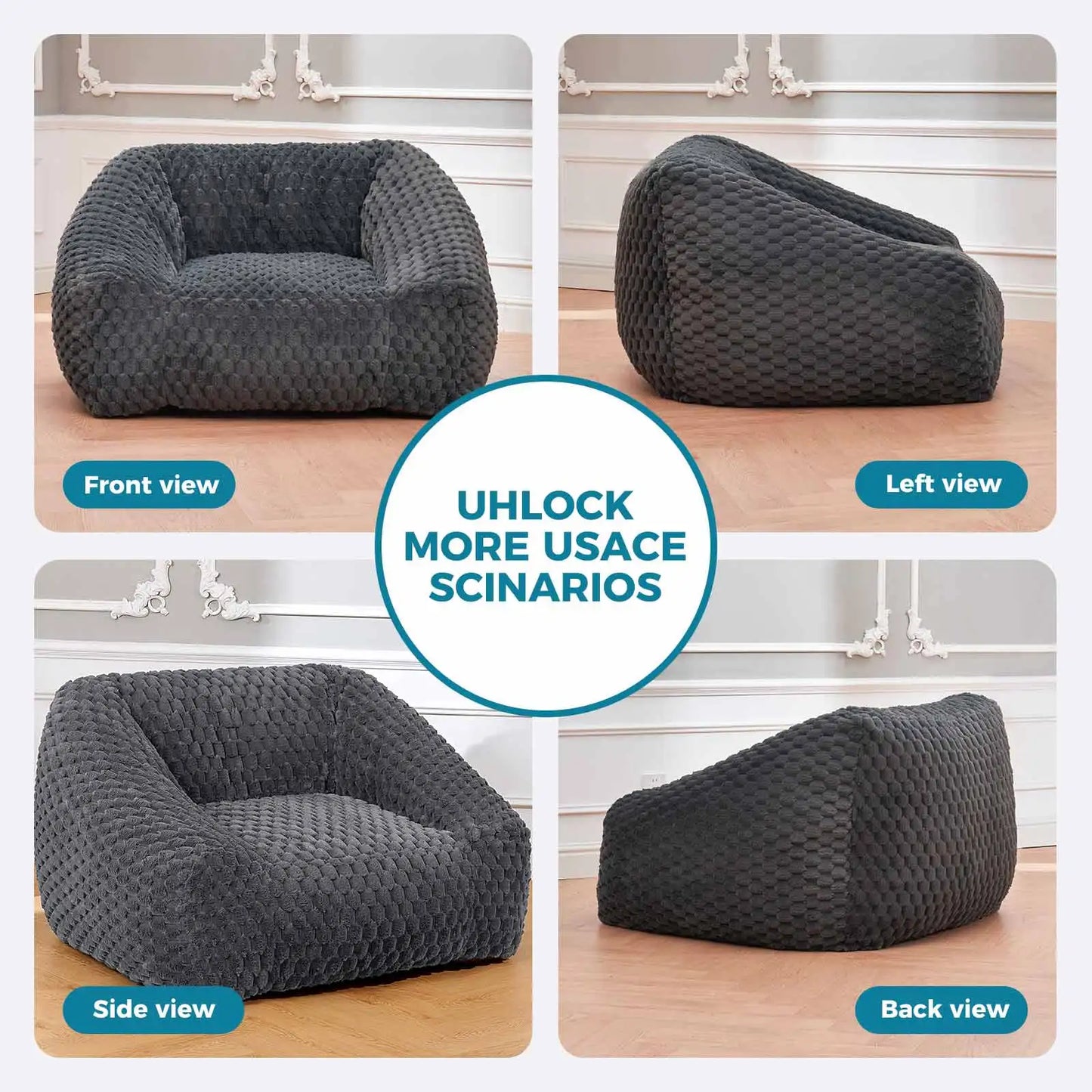 Big Bean Bag Chair - Large Memory Foam