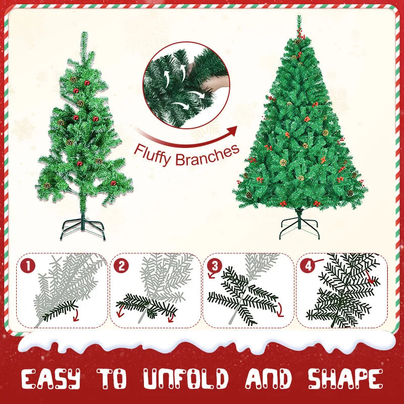 Classic Pine Artificial Christmas Tree Metal Hinges
