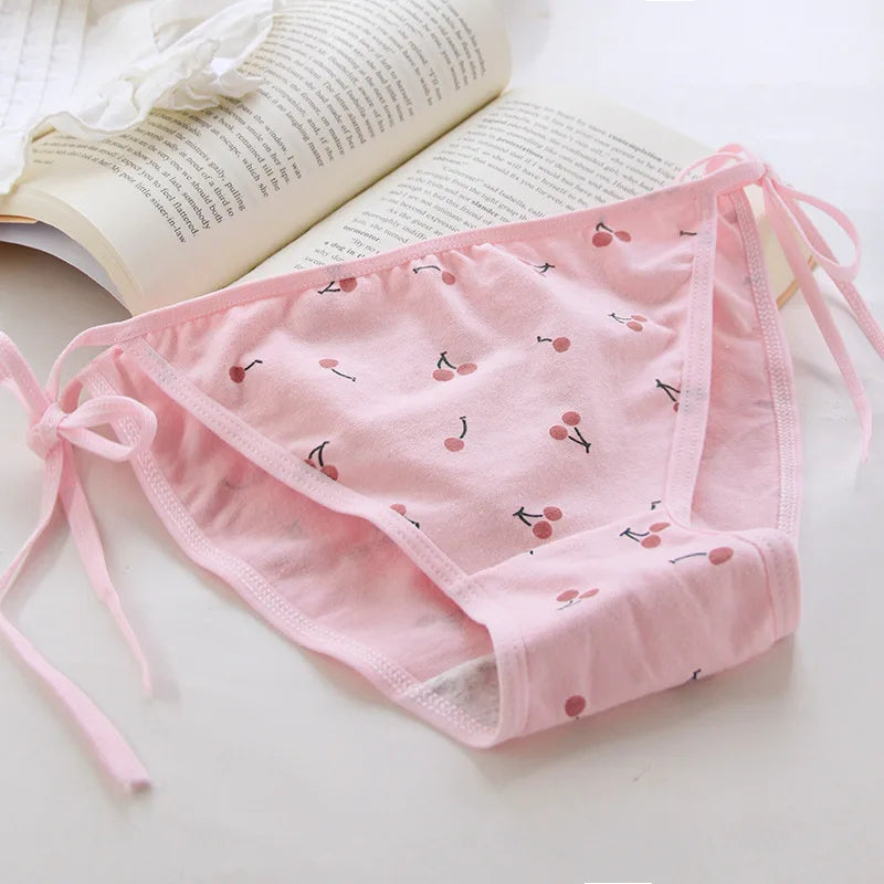 5pcs lace Low Waist Briefs Young Girl Teenagers