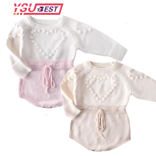 Knitted Baby Romper Newborn Clothes Long Sleeve