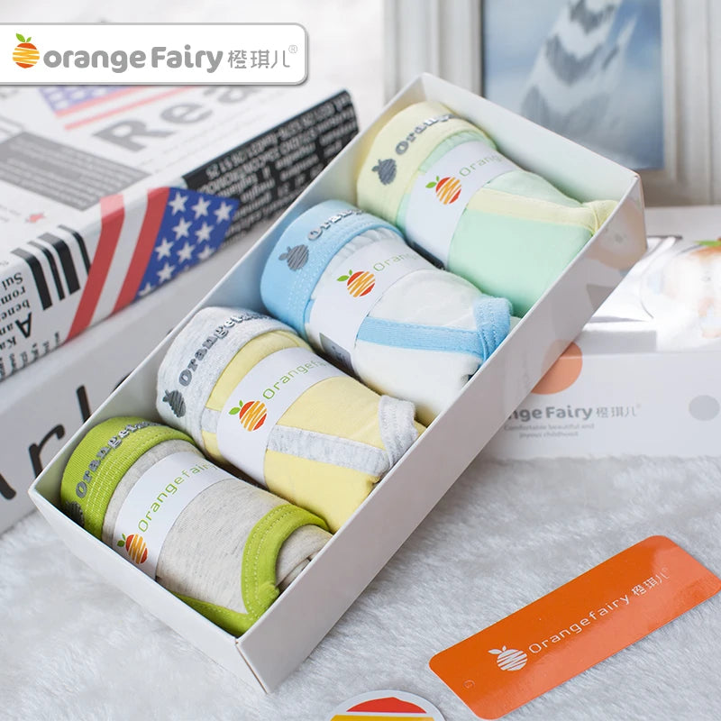 4 Pcs Boy Briefs Underwear Cotton Breathable