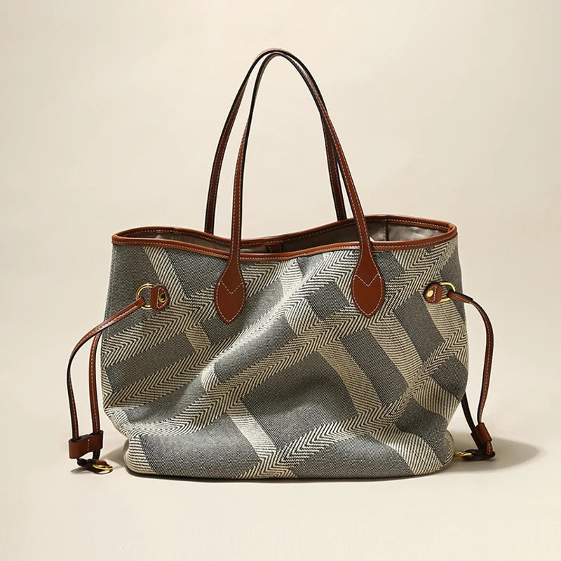 Elegant Ladies Durable Canvas Beach Tote Bag