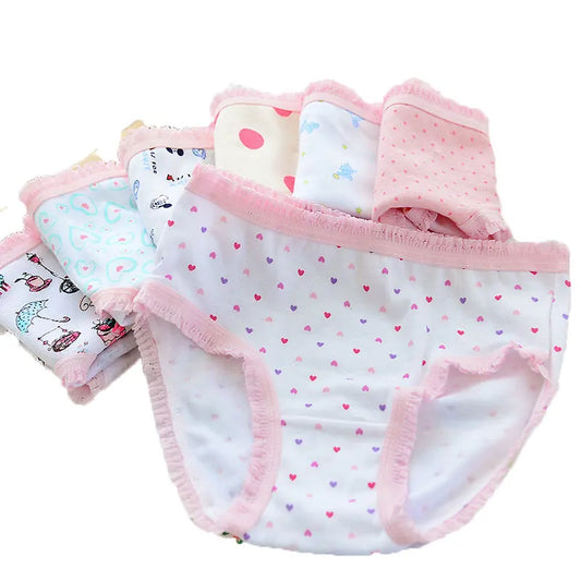 10 Piece Cartoon Design Underwear For Girls