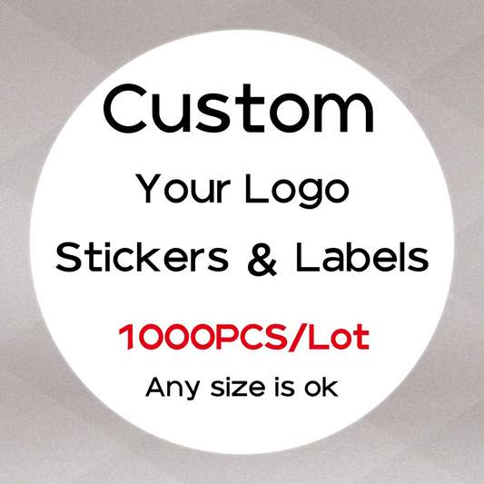 1000 PCS Stickers Customize Logo Label Personalized Packaging Labels