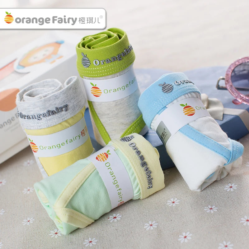 4 Pcs Boy Briefs Underwear Cotton Breathable
