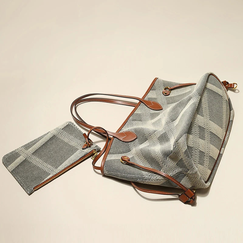 Elegant Ladies Durable Canvas Beach Tote Bag