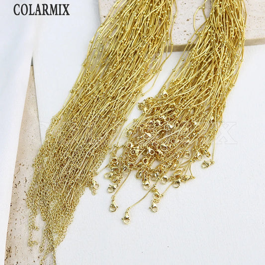 20 Pcs Wholesale Gold Plated  Jewelry chains Necklace