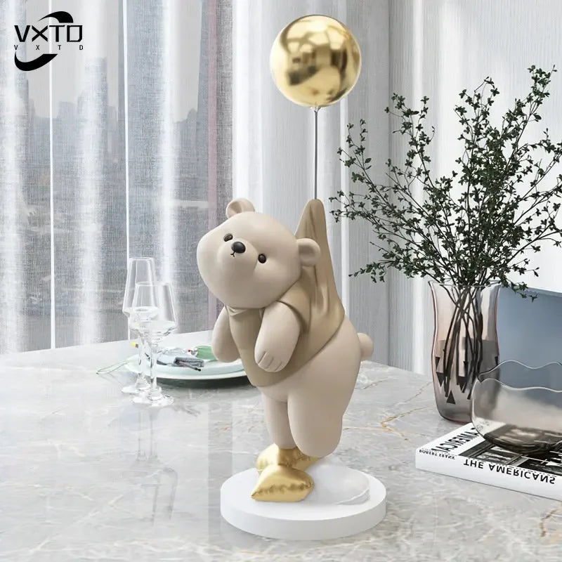 Balloon Polar Bear Resin Ornaments