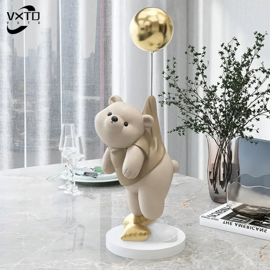 Balloon Polar Bear Resin Ornaments