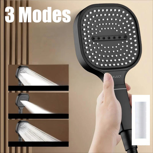 High Pressure Shower Head 3 Modes Large Flow