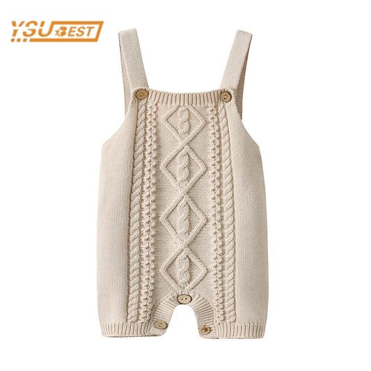 Newborn Baby Girl/Boys Sleeveless Knit Rompers
