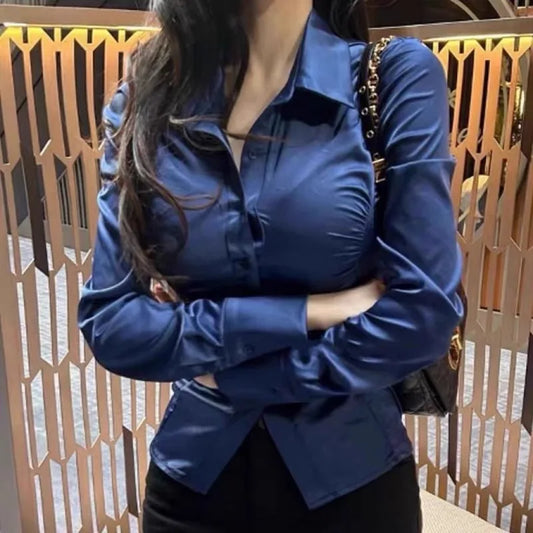 Woman Sexy Full Long Sleeve Shirts & Blouses