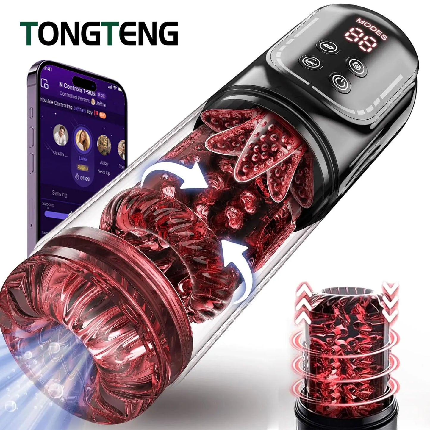 Automatic Male Masturbator Rotating Licking Thusting Modes