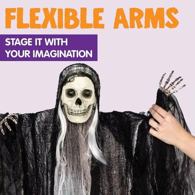 Hanging Halloween SkeletonGhosts Decorations Grim Reapers