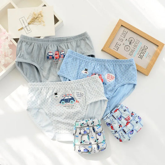 5 Pcs Boys Briefs Dinosaur Shark Toddler Brief Underwear
