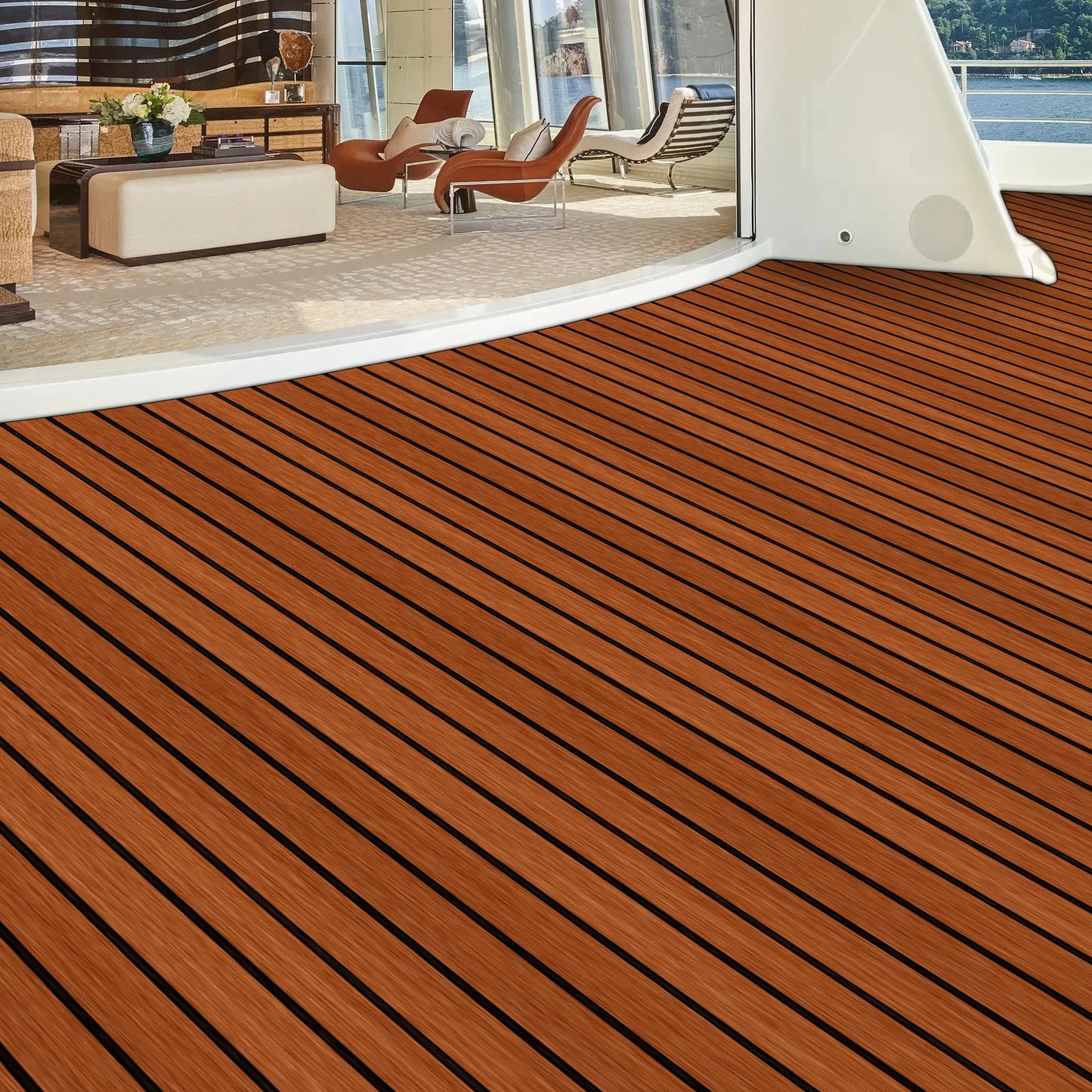 EVA Foam Decking Sheet Faux Teak Marine Mat