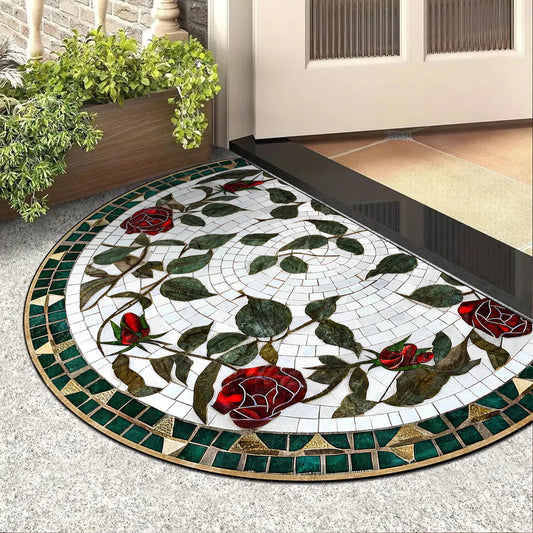Entrance Doormat Outdoor Floor Carpet Semi-circular