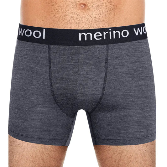 Mens Merino Boxer Briefs Soft Breathable Sports