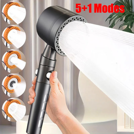 5 Modes Spray Water Shower Head Handheld Spa