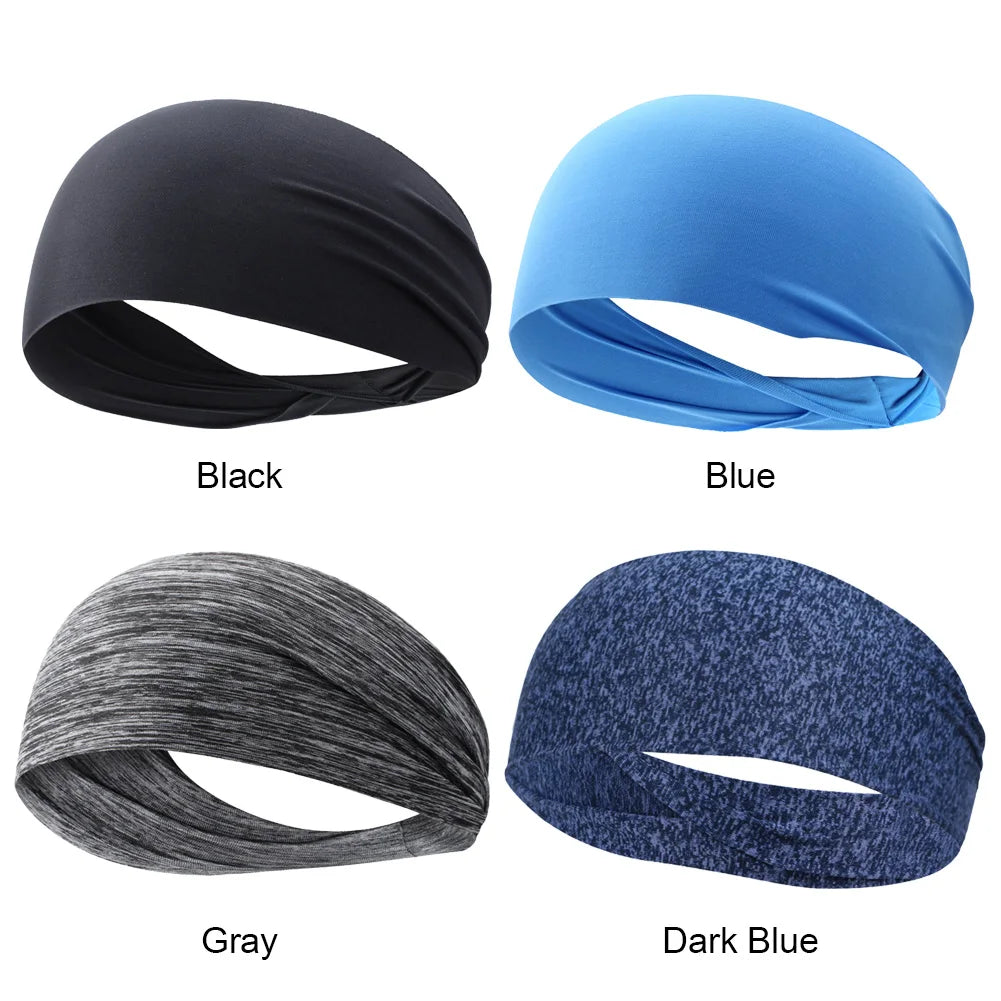 Sweat Absorption Headdress Anti-slip Workout Headband Breathable
