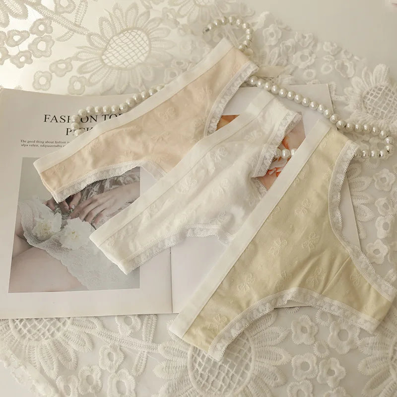5 Pcs Young Teen Girl Low Waist Breathable Panties