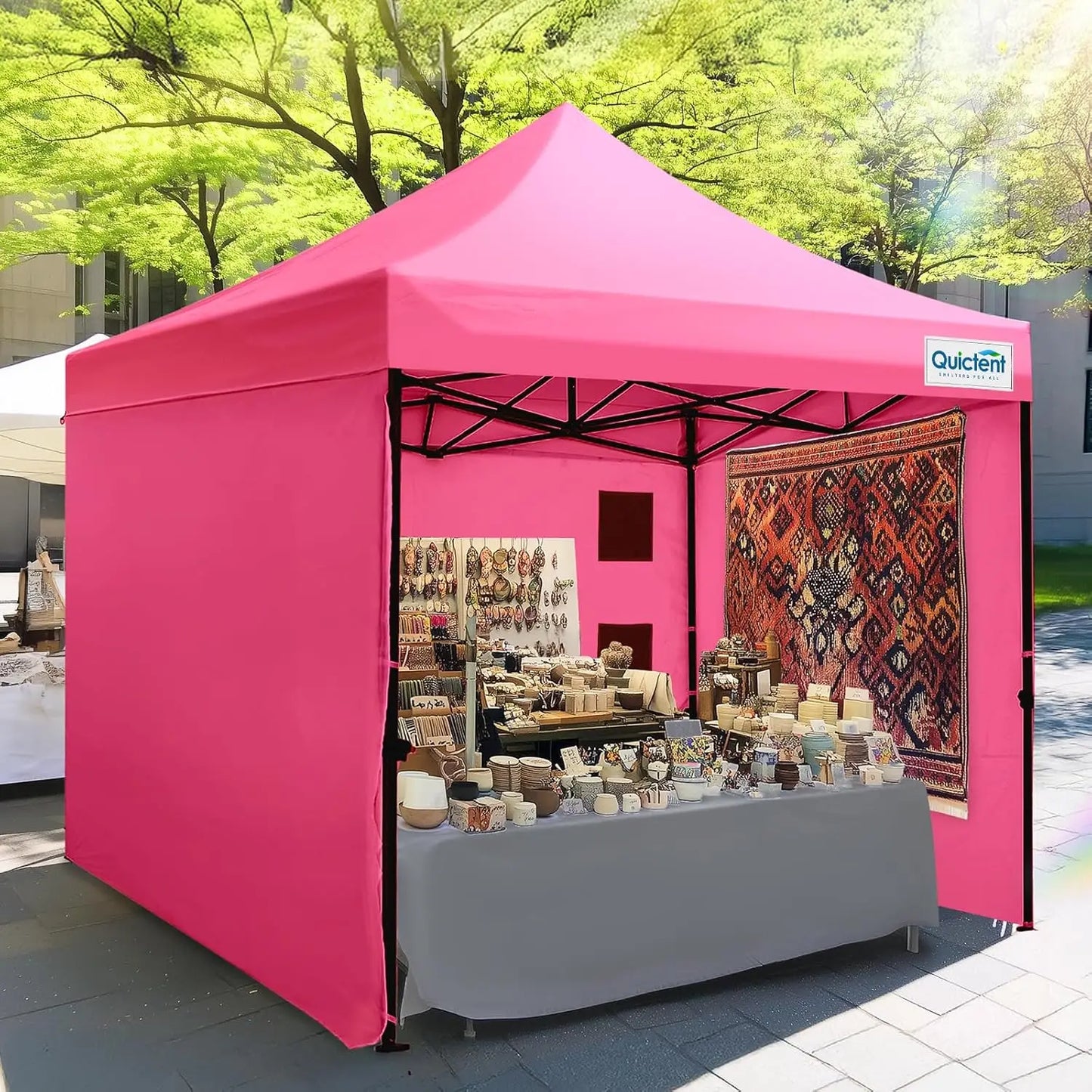 Heavy Duty Pop Up Canopy 3 Removable Sidewalls
