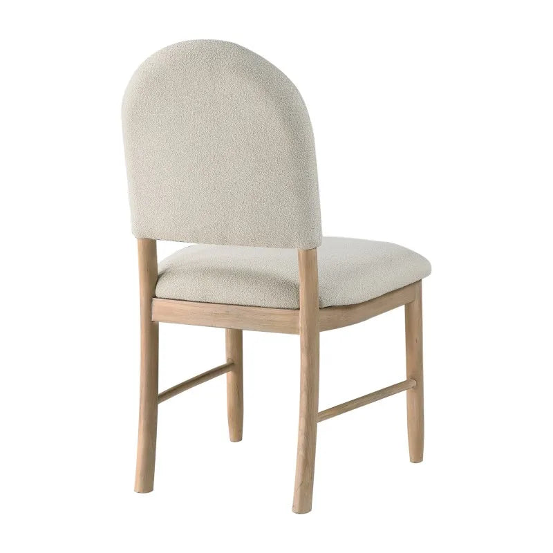 2 set, Beige Fabric Upholstered Seat Back Luxury