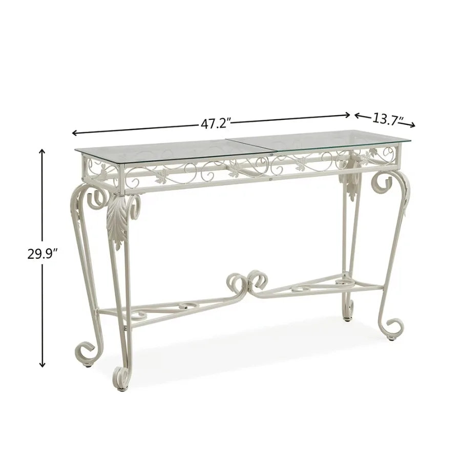 Tempered Glass Console Entrance Table