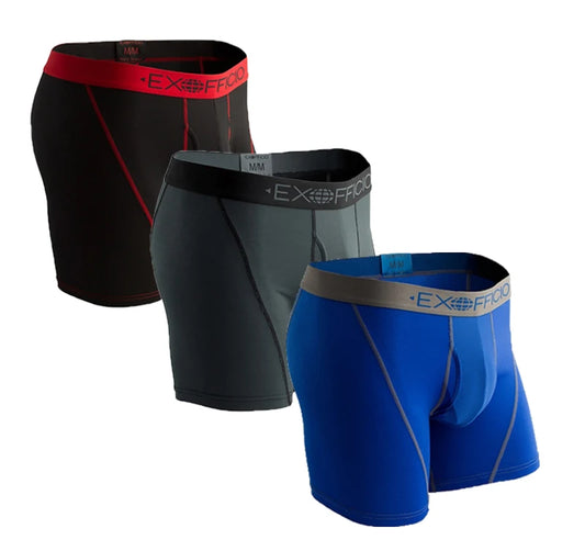 3Pack Exofficio Mens Underwear Boxer Brief  Mesh
