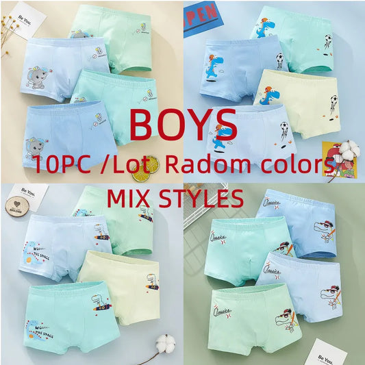 10PC Boys Silk Boxer Underwear Toddler