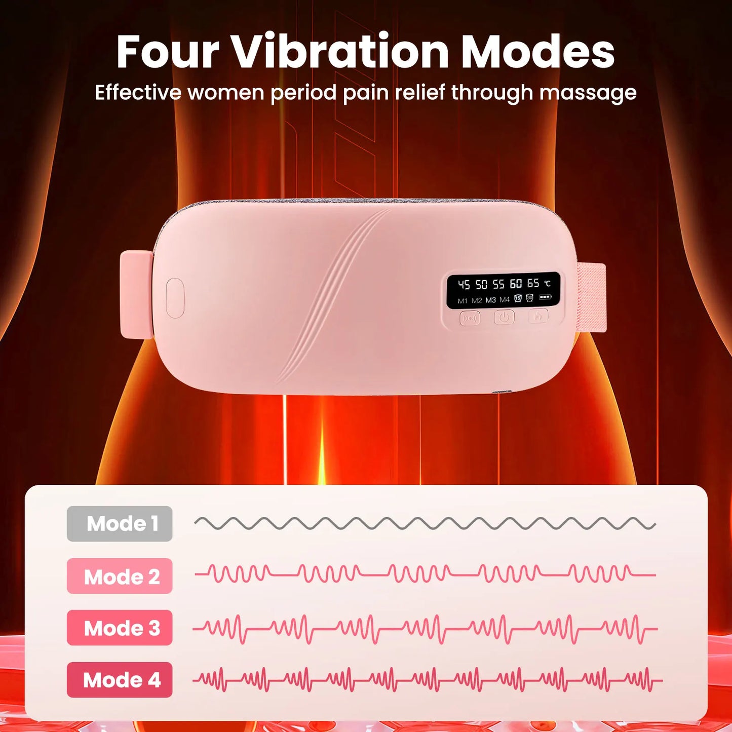 Electric Heating Vibration Waist Massage Belt