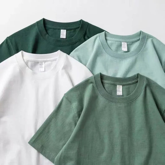 Men/Women Green Half-sleeve T Shirt Streetwear