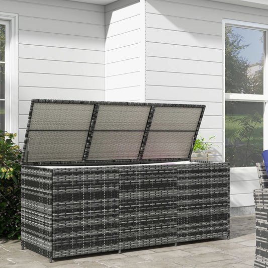 Outsunny Storage Box W/ Pneumatic Bar Lift