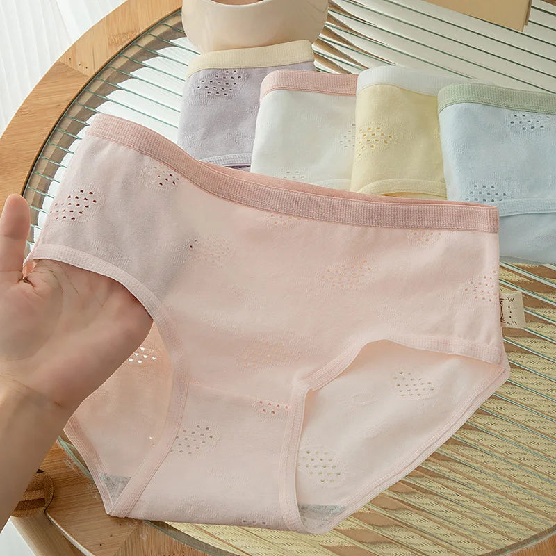 6pc Cotton Girl middle Waist BriefTeenagers