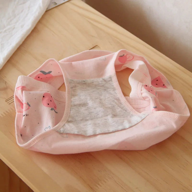 6 pcs Young girl Underwear Waist Briefs Teenagers