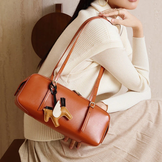 Genuine Leather Underarm Shoulder Bags For Women