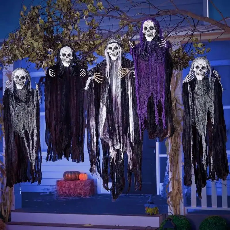 Hanging Halloween SkeletonGhosts Decorations Grim Reapers
