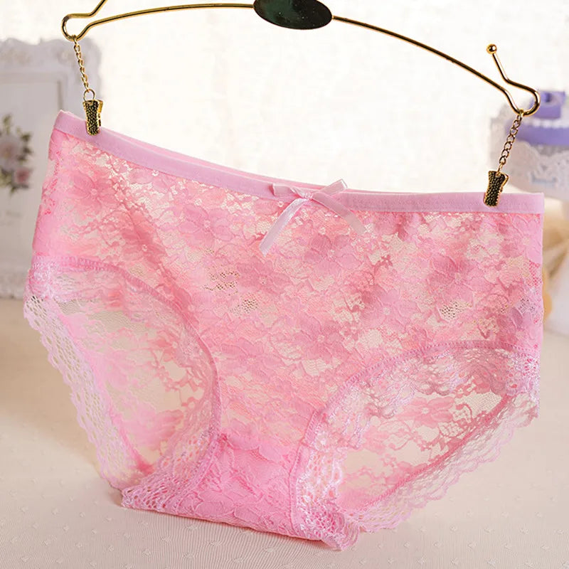 10 Pcs New Girls Low Waist Briefs Undunderwear Teenage Transparent