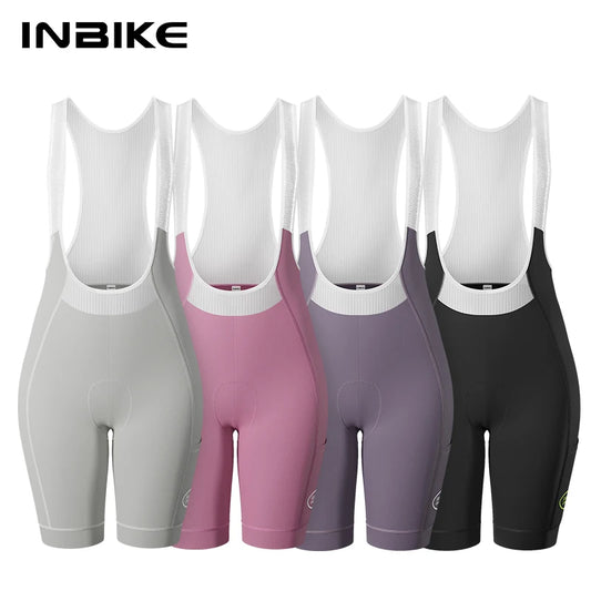 Women's Cycling Bib Shorts with Side Pockets