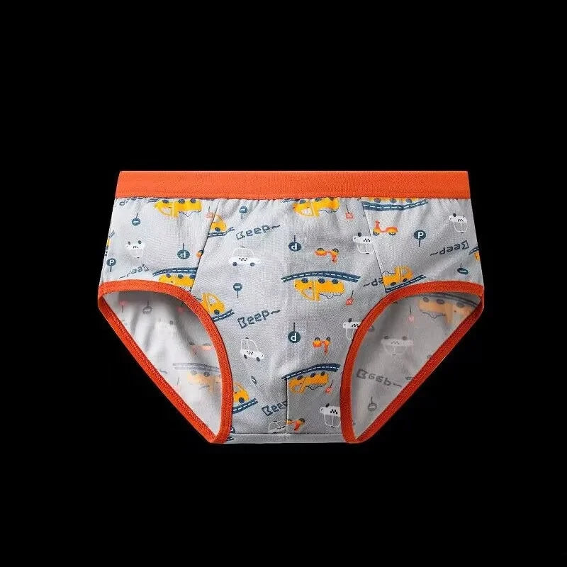 8PC Boys Briefs Cotton Underwear Teenager Cartoon