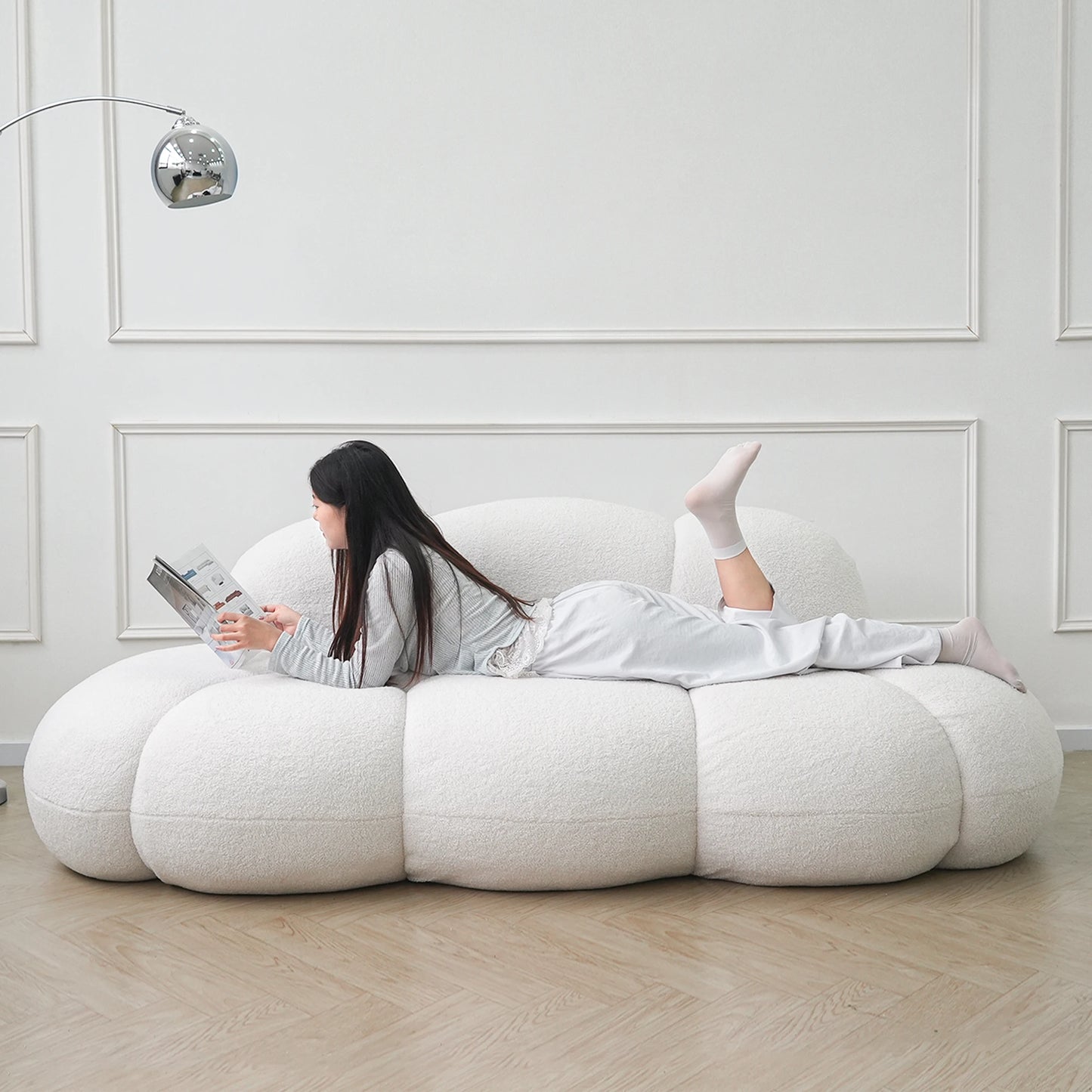 Sdorens Modern Cloud Shaped Couches Comfy Upholstered