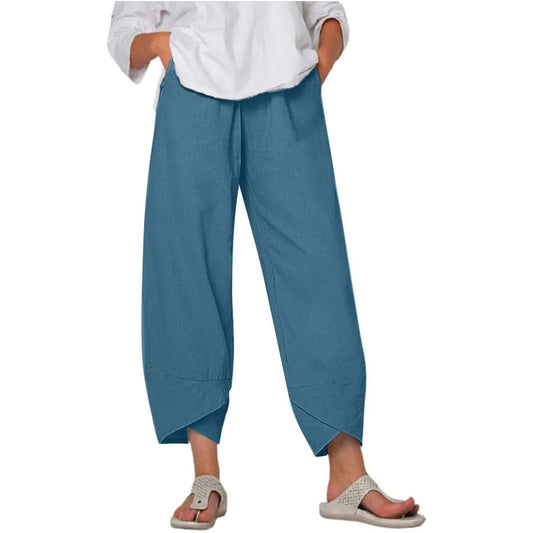 Women Sweatpants Joggers Women Cotton Linen Casual