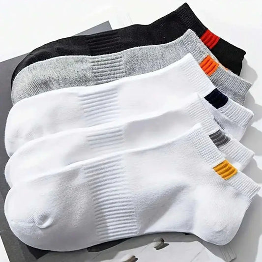 5 Pairs Low Tube Men Sport Socks