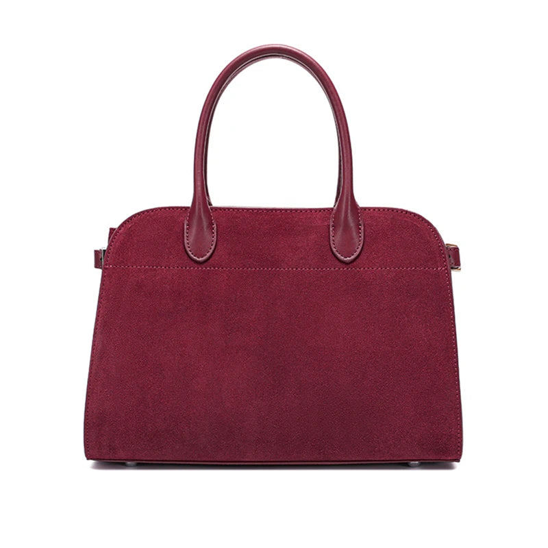 Hifashion Suede Genuine Leather Tote For Women