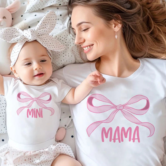 Family Matching Shirt Mother & Daughter Short Sleeve