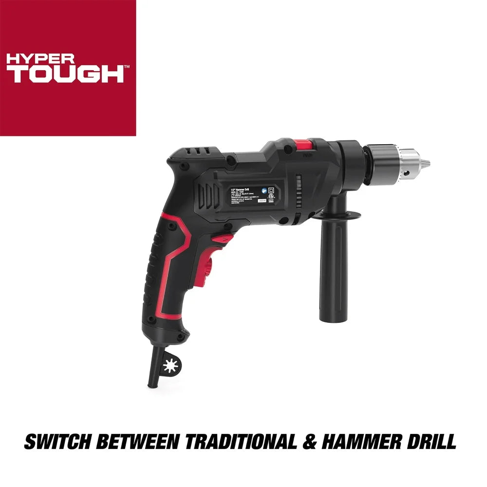 Corded Hammer Drill Keyed Chuck Variable Speed
