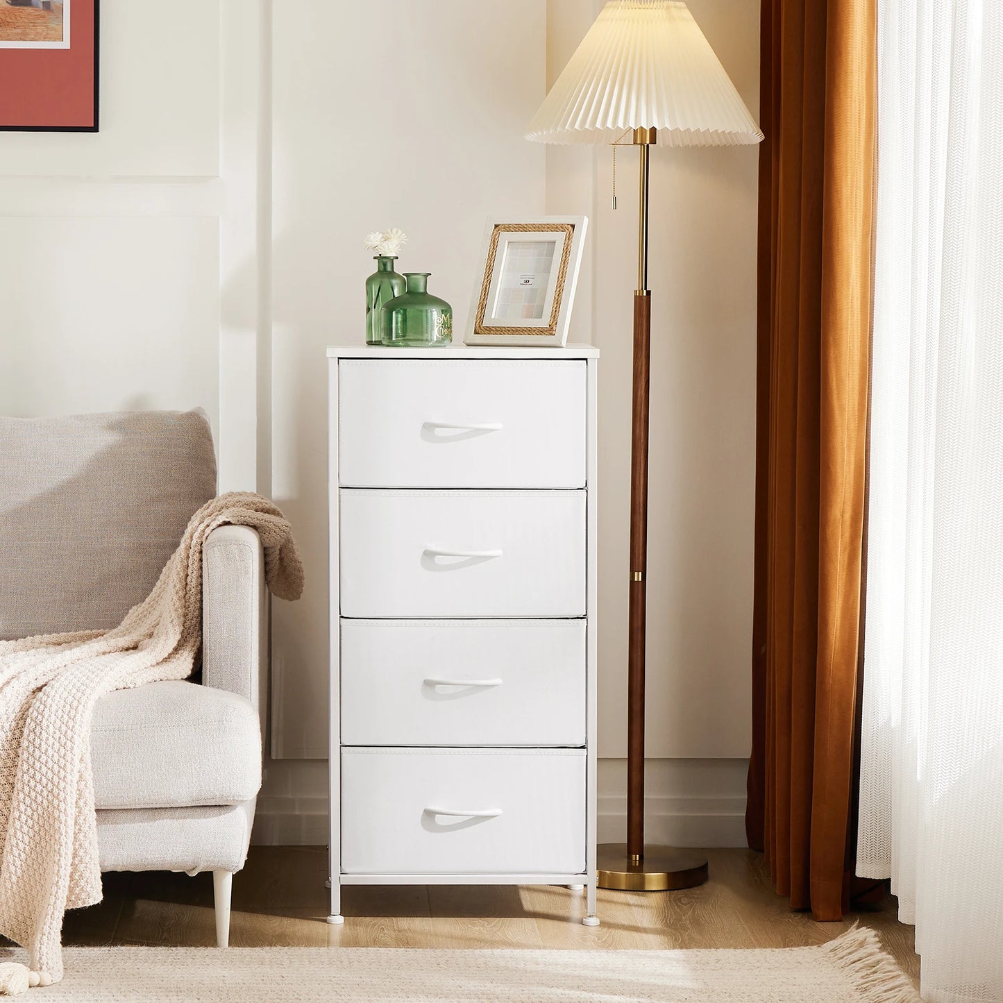 Fabric Living Room Cabinets Steel Frame